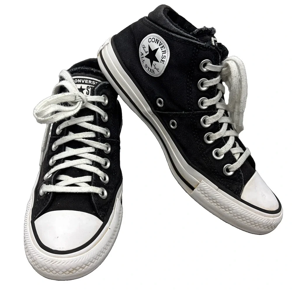 Converse Chuck Taylor All Star Madison Mid Womens Sz 7.5 Canvas Black 563512F